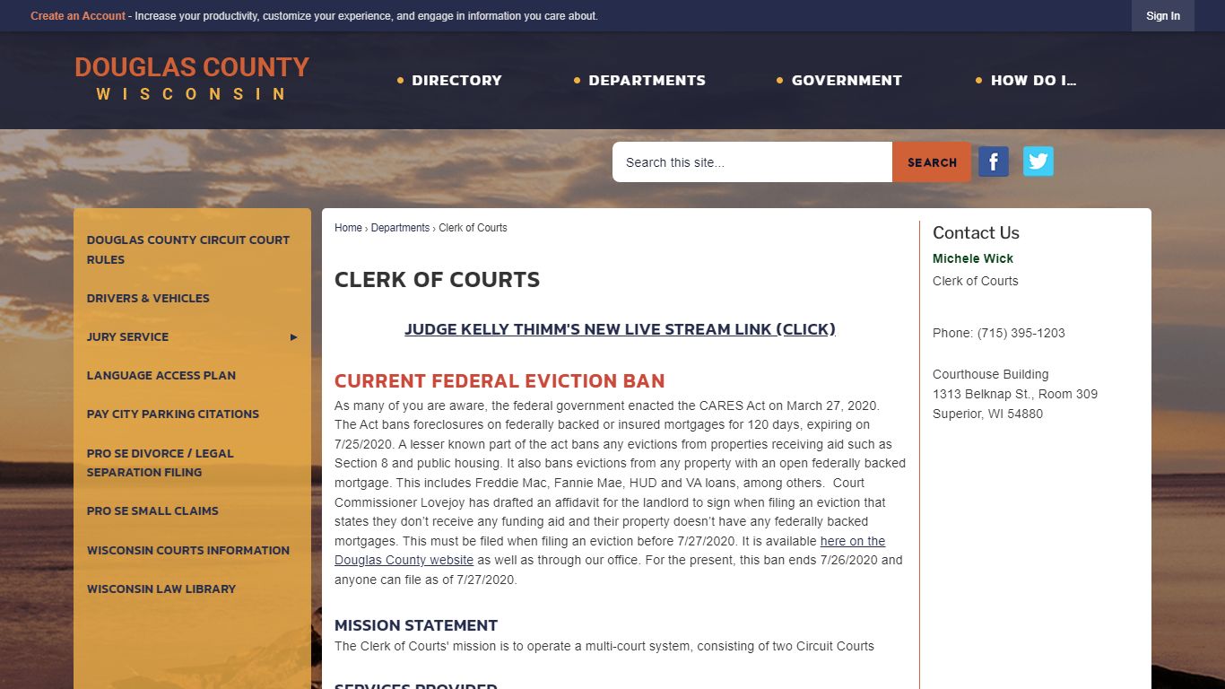 Clerk of Courts | Douglas County, WI - Official Website